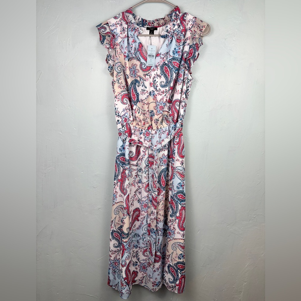 Ann Taylor Factory Multicolor Paisley Maxi Dress